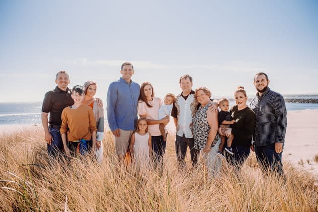 Allison & Andy extended family