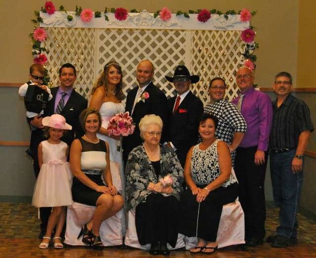 Angie & Jason extended family