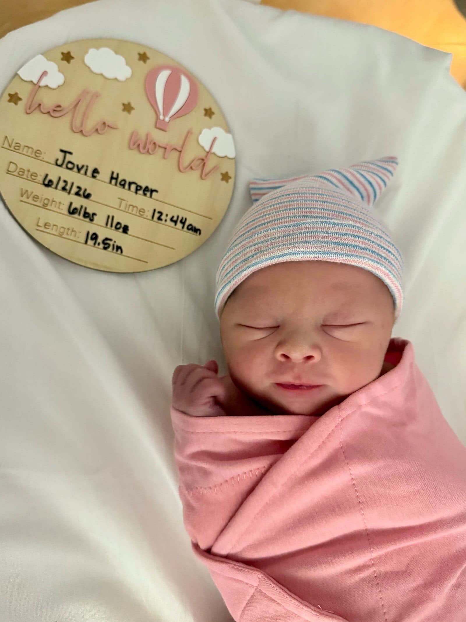 Baby Girl Jovie Harper