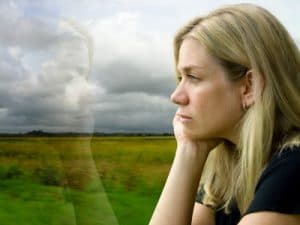 Expectant women looking at adoptive parents