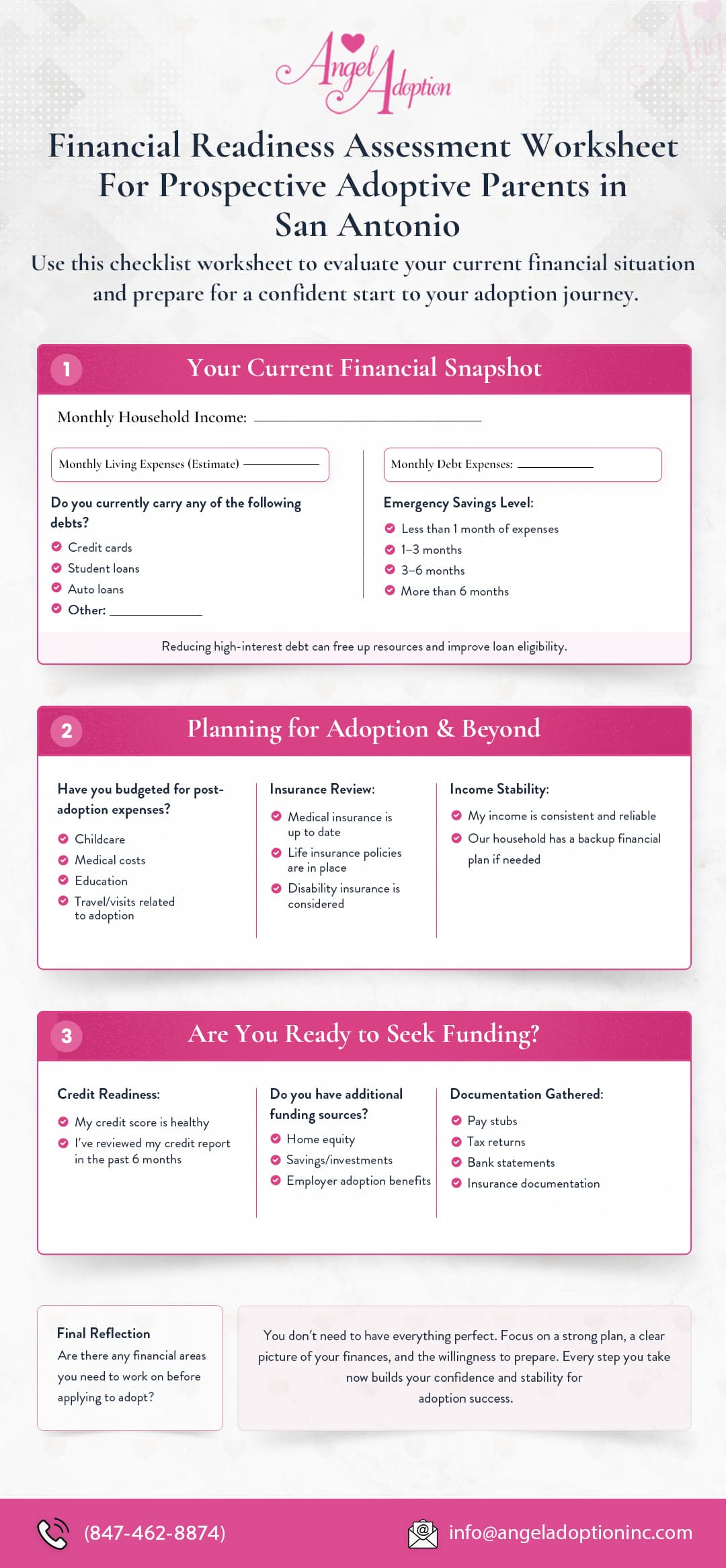 3-step adoption financial plan for San Antonio families to help them prepare for adoption journeys