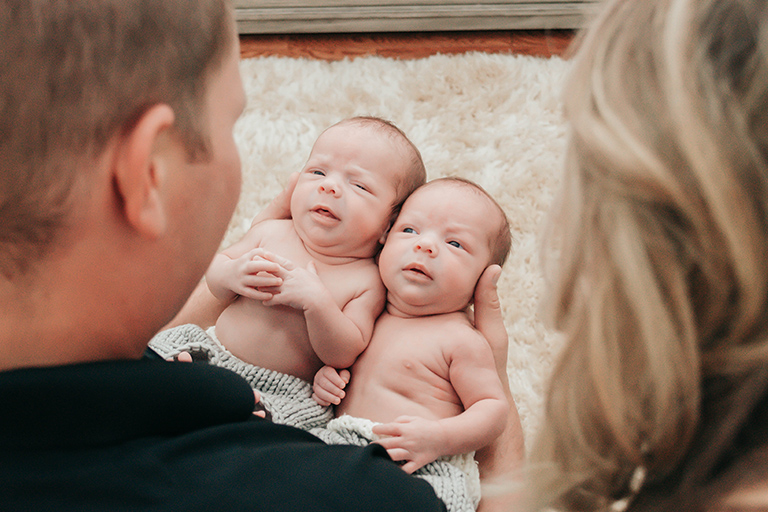 Baby twins that were adopted